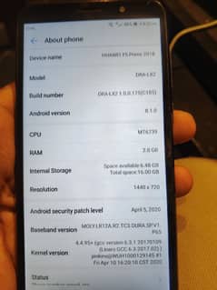 Huawei y5 prime 2018