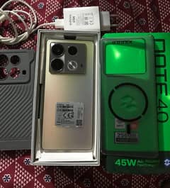 infinix note 40 no open no repair 6months warnty10by9.5ful box chargar