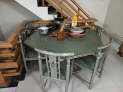 6 seater dinning table deco paint