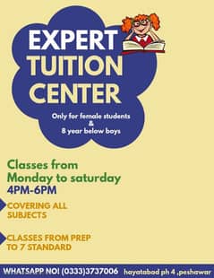 Hayatabad ph 4 tuition Cless prep to 7