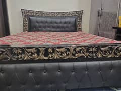 king size half furbished double bed