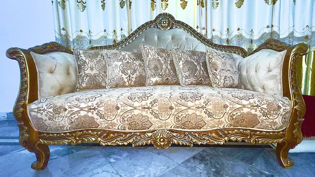 king sofa set with tables 3