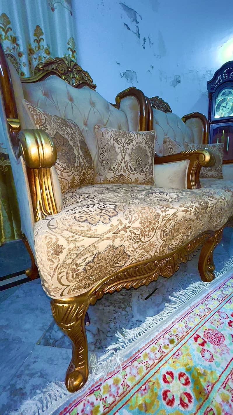 king sofa set with tables 7