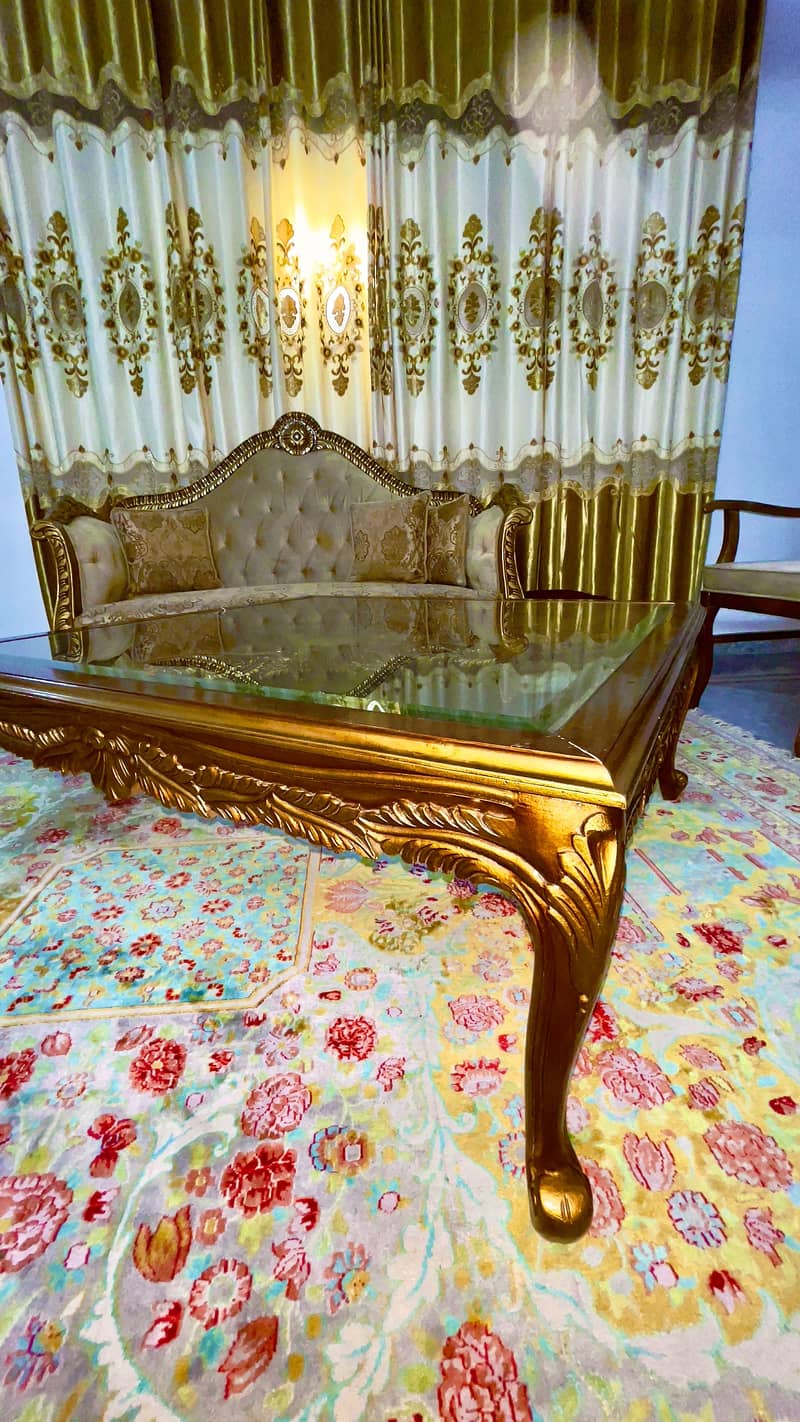 king sofa set with tables 9