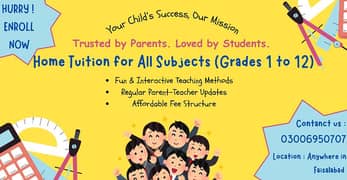 Home tuition available