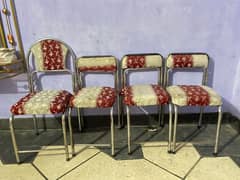 chairs steel made good condition