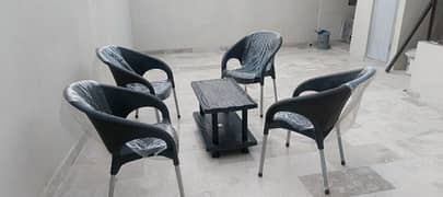 4 chairs with table set