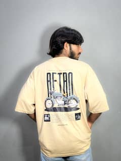 BEIGE PLAIN COTTON TEES