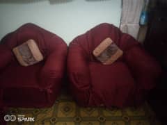 1 big sofa and 2 small sofas