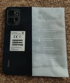 Redmi Note 12 || BLACK || 8+4 GB Ram