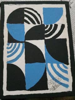 it's abstract painting on canvas