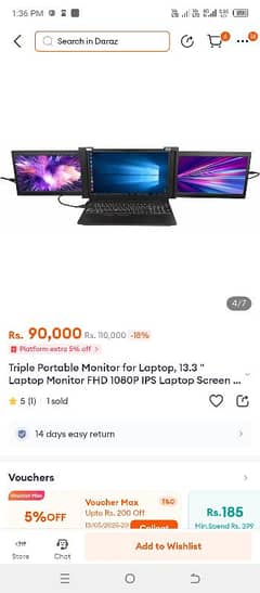 OFIYAA Tri screen 13"