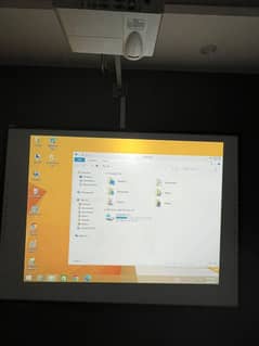 smart board and projector