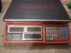 accurate digital scale for weighing.