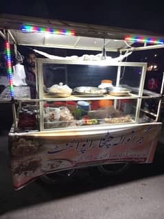 food cart for sale with glass showcase (just cart and showcase)