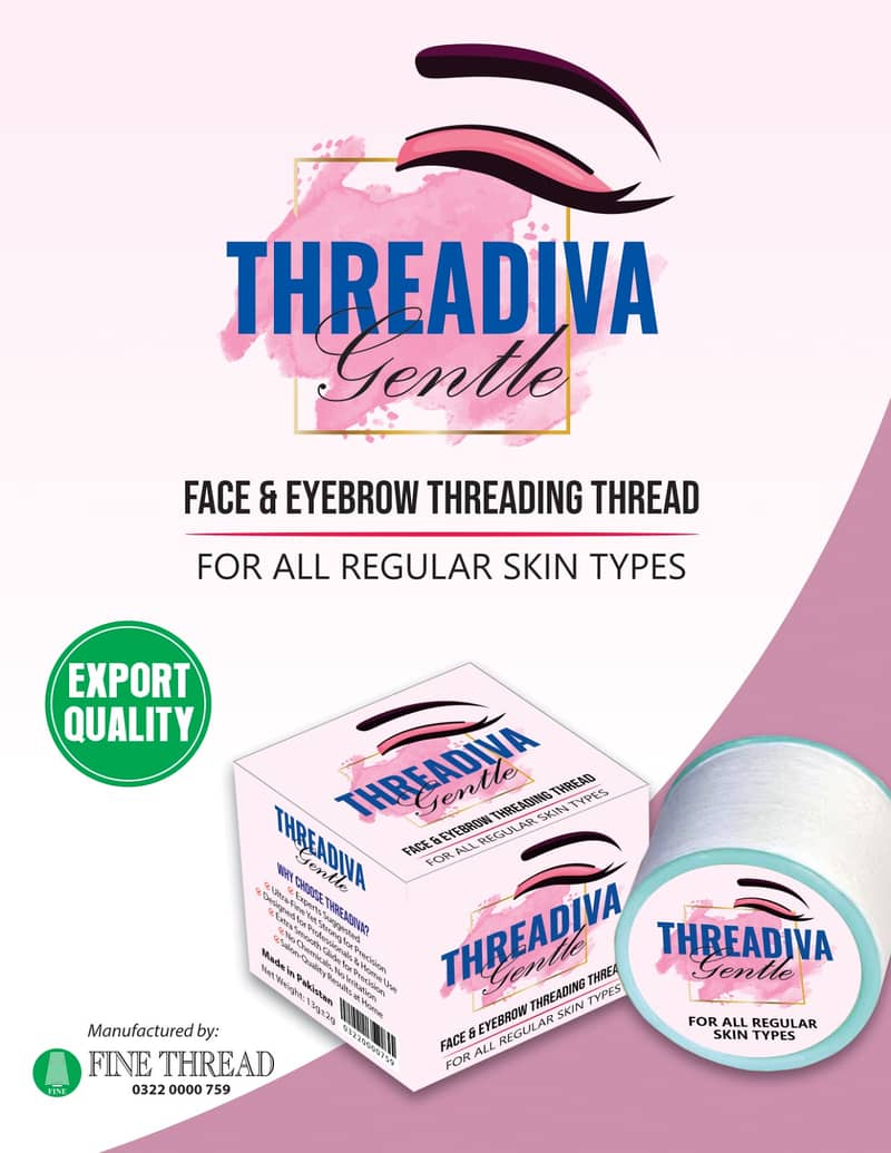THREADIVA Gentle – Threading Thread for Sensitive Skin 0