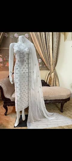 Pure chiffon embroidered