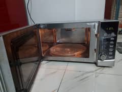 Haier 3 in 1 microwave oven grill cooking baking sab hota h steel body