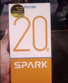 Tecno spark20c 4/128 all okay no open no repair with box and charger