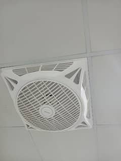 False Ceiling Fan  2 pieces 24×24 size almost new only 2 month used