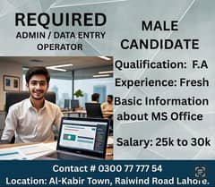 Admin Officer Data Entry Operator