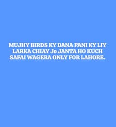 DANA PANI FOR BIRDS