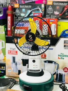 Rechargable fans with long battery timing