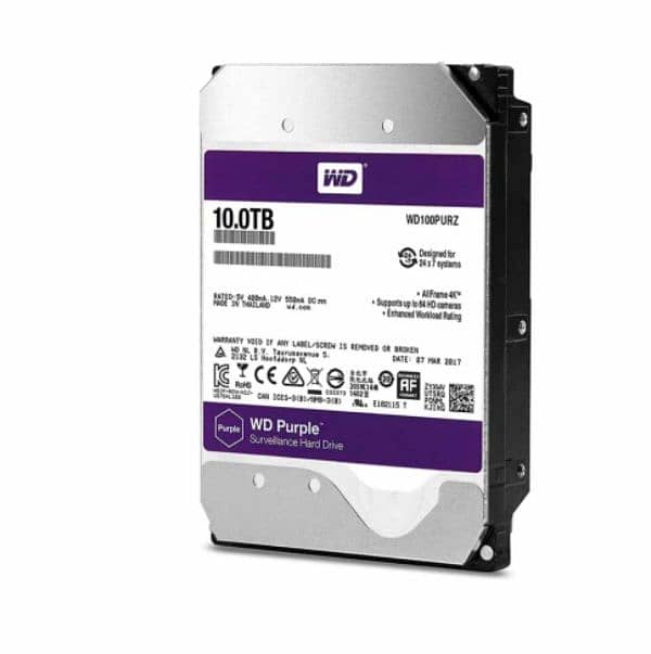 WD PURPLE HARD DISK 10TB USE BUT SAME LIKE NEW 1