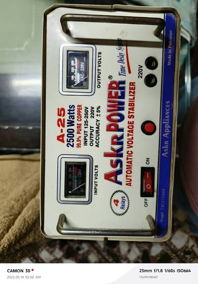 Automatic voltage stablizer