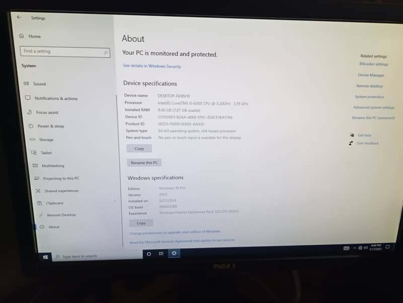 Desktop Core i5 (6th generation) &(2nd generation SSD)Complete system 3