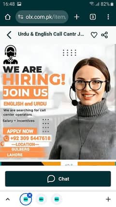 Urdu & English Call Cantr job Available Whatsapp number -03461662745