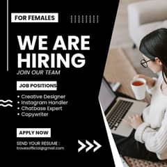 We Are Hiring – Female Sales Representatives (Commission-Based)