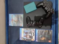 PS4 Slim JAILBREAK 1tb + 1Tb Hard drive full of games + 2 controllers