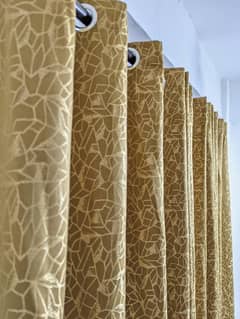 golden sparkle jacquard curtains