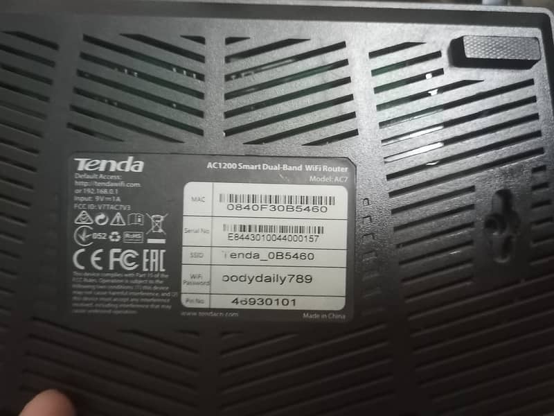 Not Working Tenda AC7 Router Read ADD 1