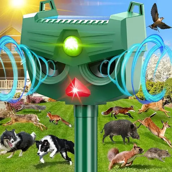 outdoor Solar birds Ultrasonic Animal Repeller Pest control waterproof