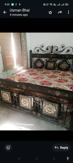 used iron bed without metras iron sofa set