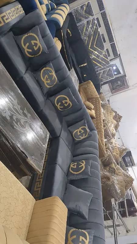 L Shape Sofa Set/Corner sofa/Sofa Set/L shape/ 6
