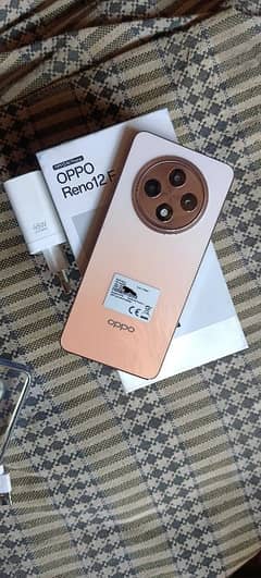 oppo Reno 12 f 8 + 8 256 full box lush condition 10 by 10= 03066958841