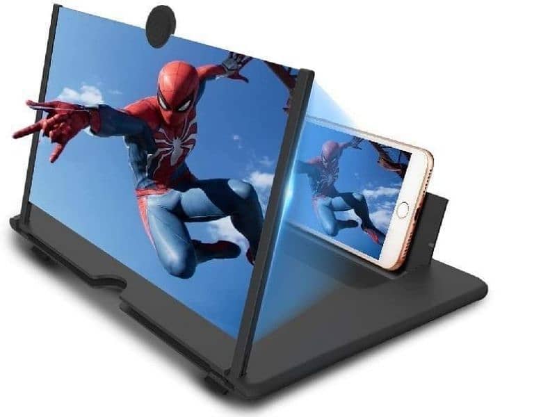 Red video amplifying screen  enhancr your viewing experience 0