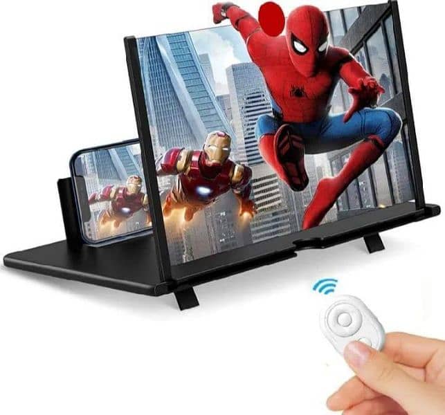 Red video amplifying screen  enhancr your viewing experience 1