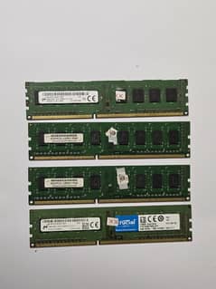 16GB DDR3 RAM (4x4GB) 1600MHz – Tested & Working