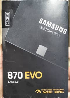 New 250 GB SSD Samsung 870 Evo