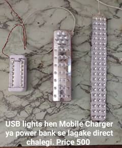 Usb light Mobile charger ya power bank se chalegi
