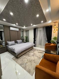 1 Bedroom VIP Full furnish flat per day available in Bahria town Lahore 0300 4561276