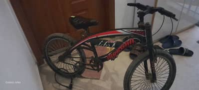 Morgan cycle red and black colour kids cycle