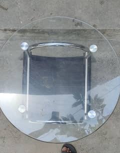 Round Glass Top Centre Coffee Table