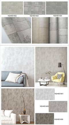 Wallpaper | Window Blinds | Gypsum Ceiling | Vinyl and Wooden Flooring