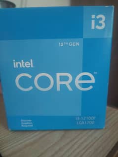 Intel Core i3-12100F with Stock Cooler & Box – Excellent Condition