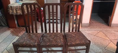 6 piece Wooden Dining Chairs for sale